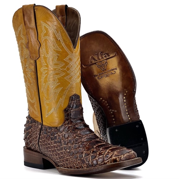 Men’s Handmade Orix Python – Square Toe - Picture 2 of 4